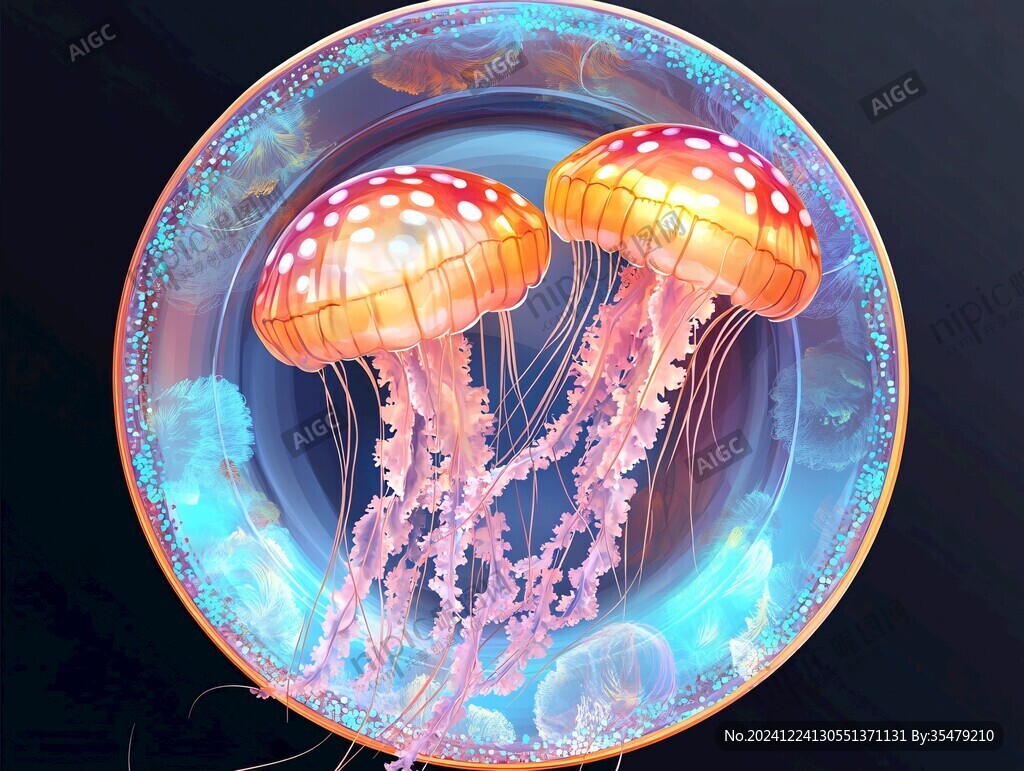 海洋生物夢幻水母