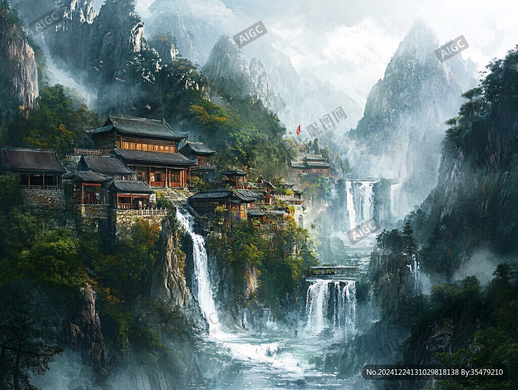 古風(fēng)山水場(chǎng)景