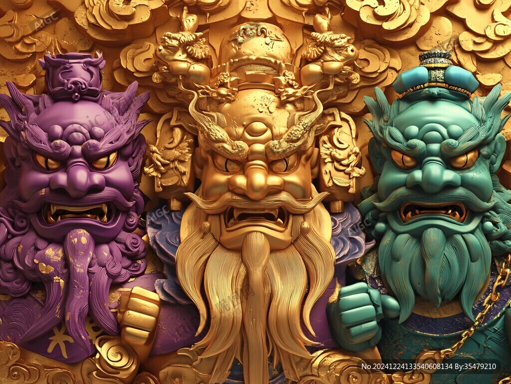 福祿壽插畫文創(chuàng)插畫