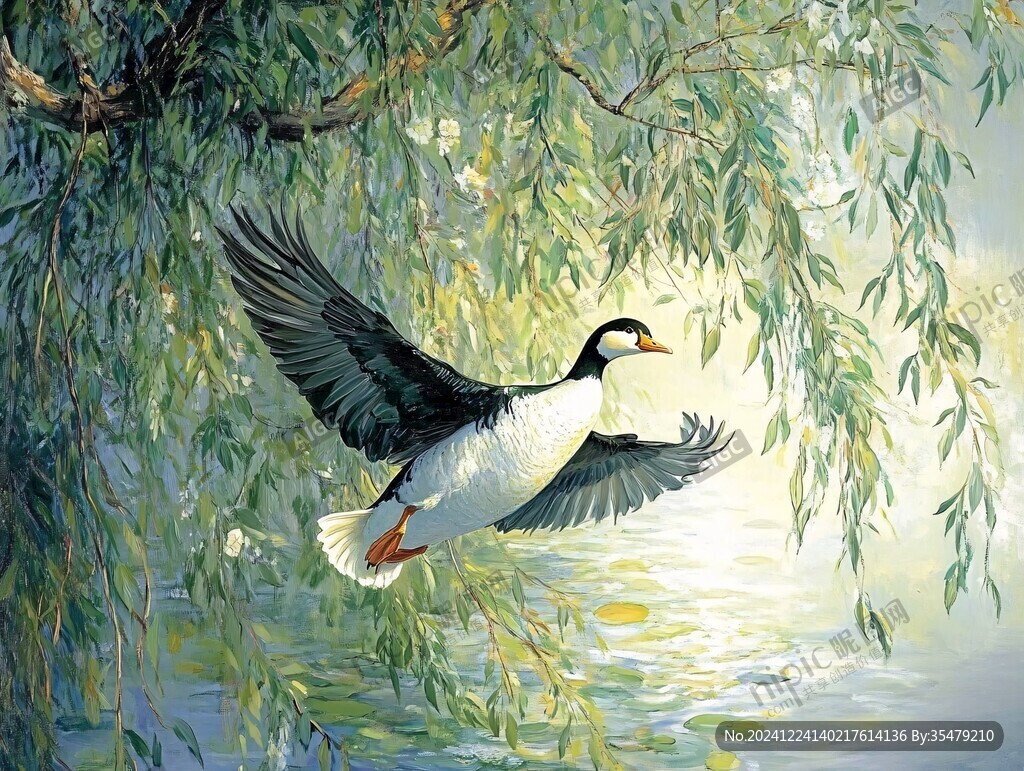 油畫山水花鳥動物畫