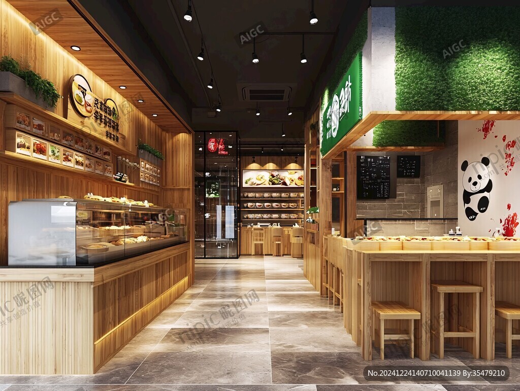 熊貓茶館藝術設計