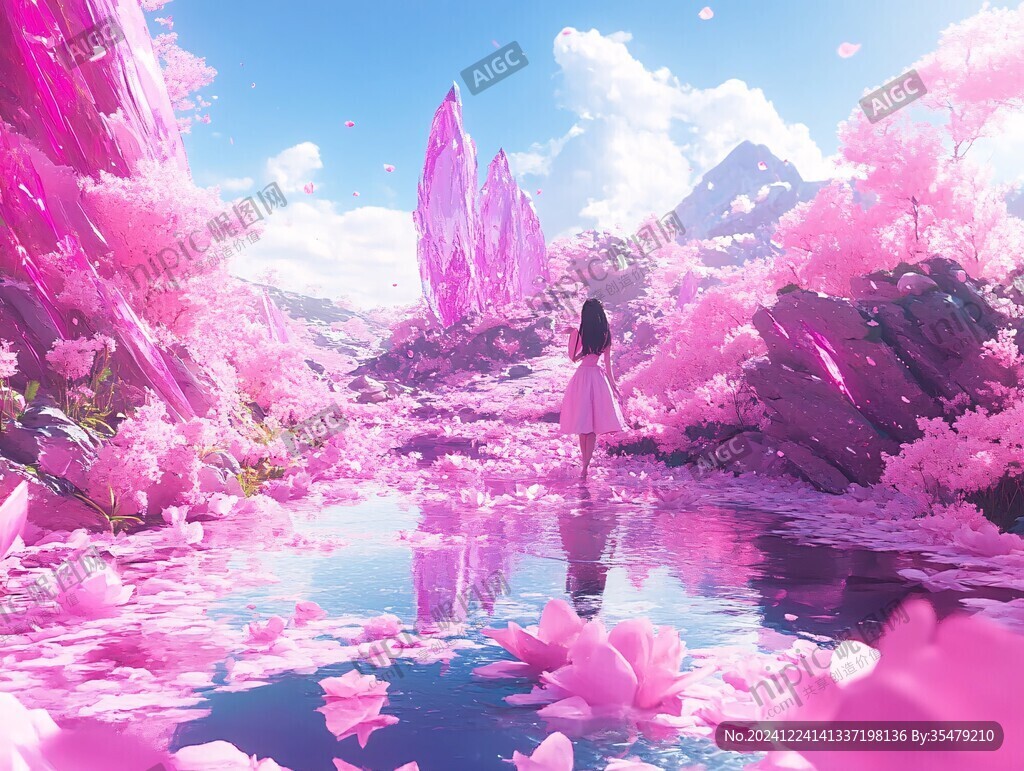 粉紅色的幻想世界