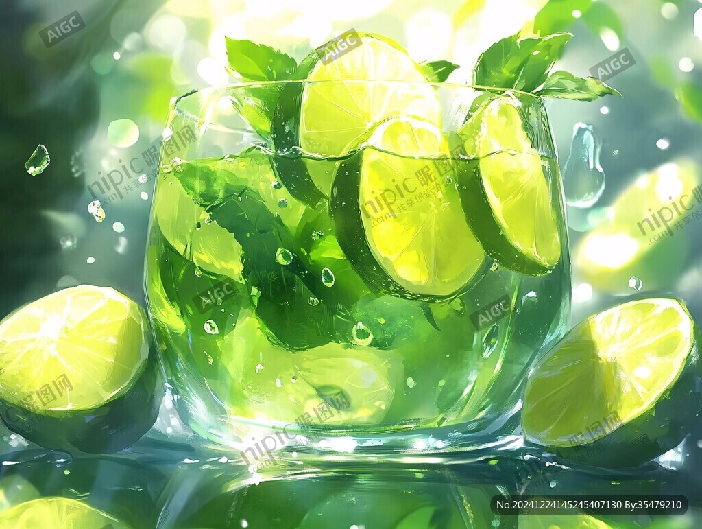 薄荷青檸水上漂