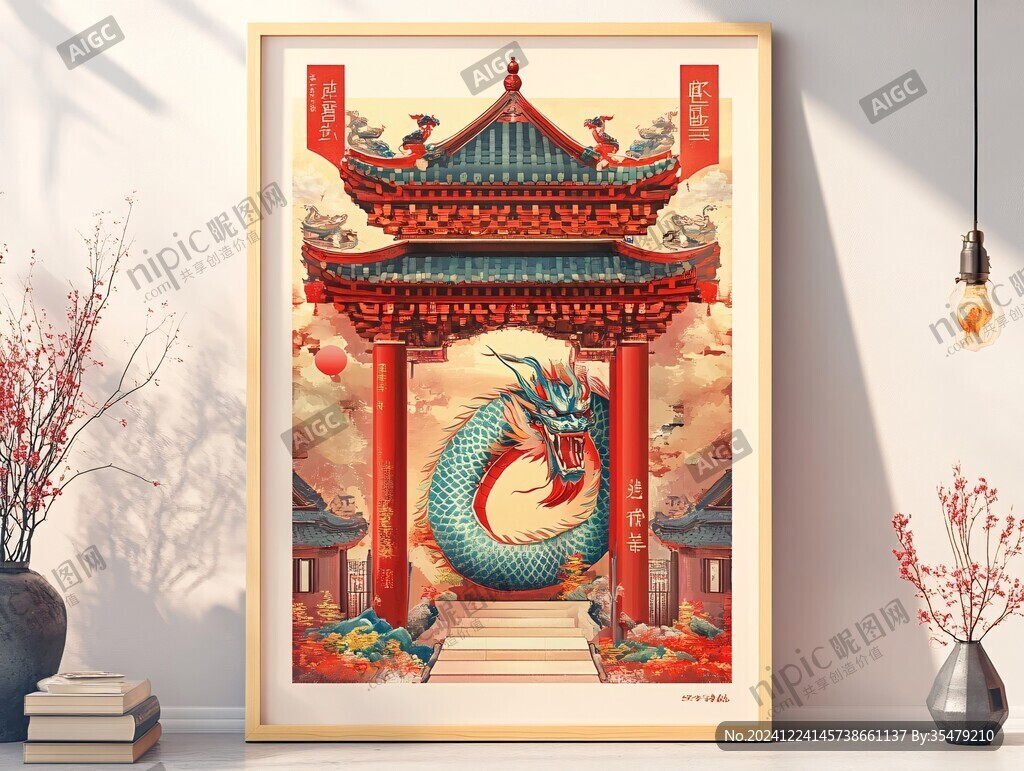 龍年文創(chuàng)插畫