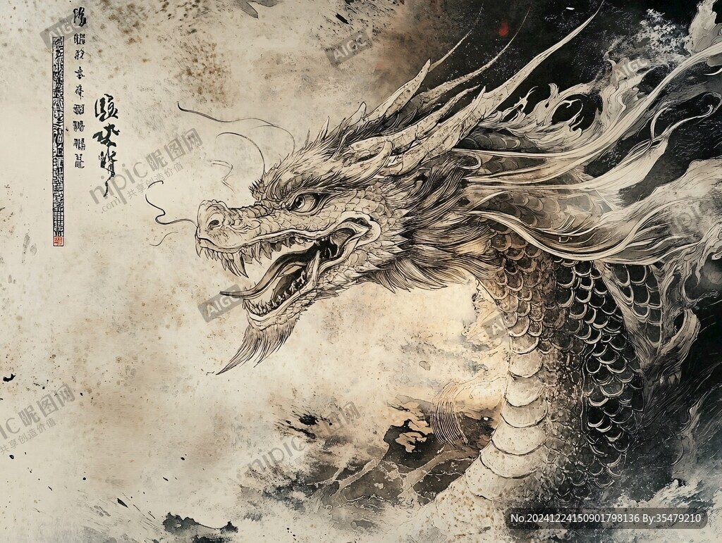 龍年插畫手繪