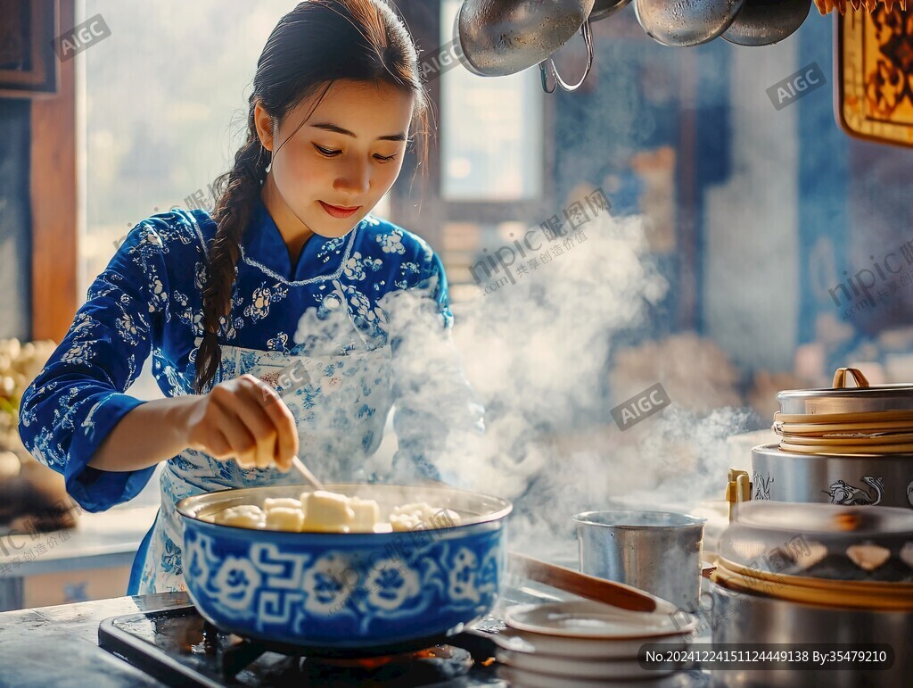 中餐美女