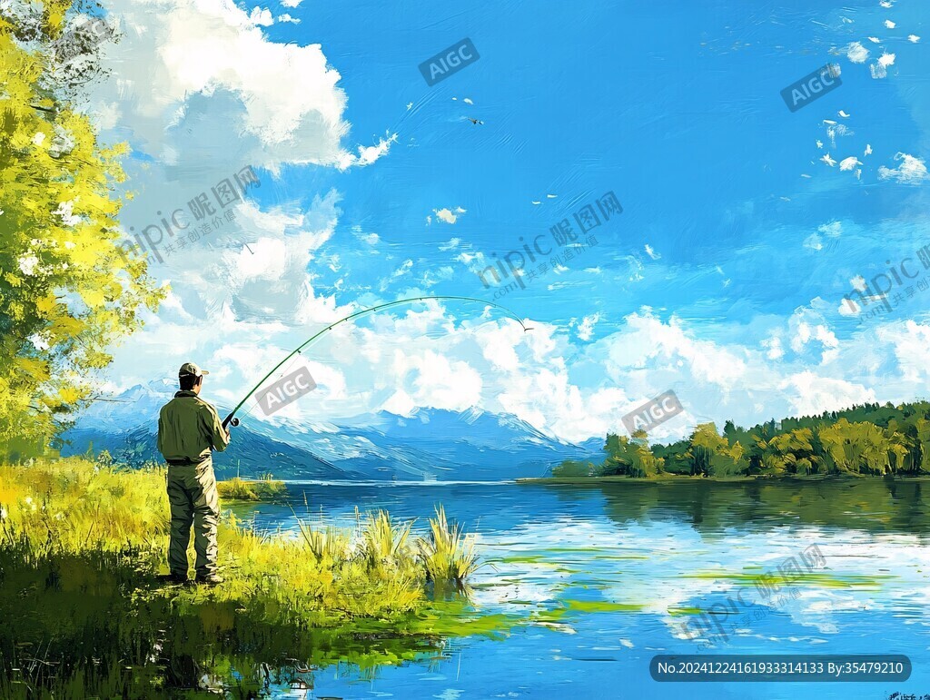 釣魚噴繪