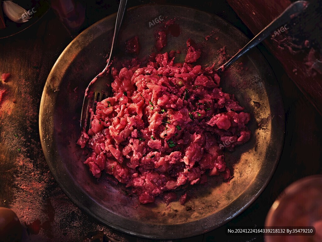 牛肉成丸制作過(guò)程