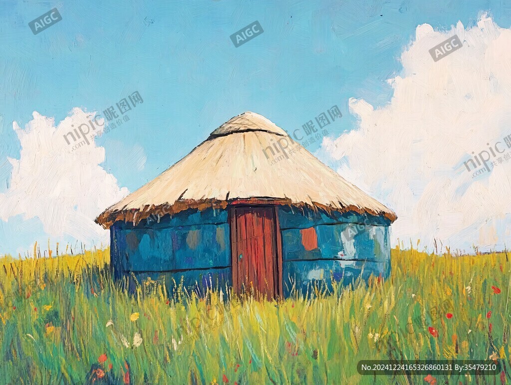 內(nèi)蒙草原插畫