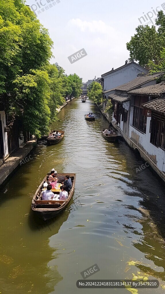 運河泛舟