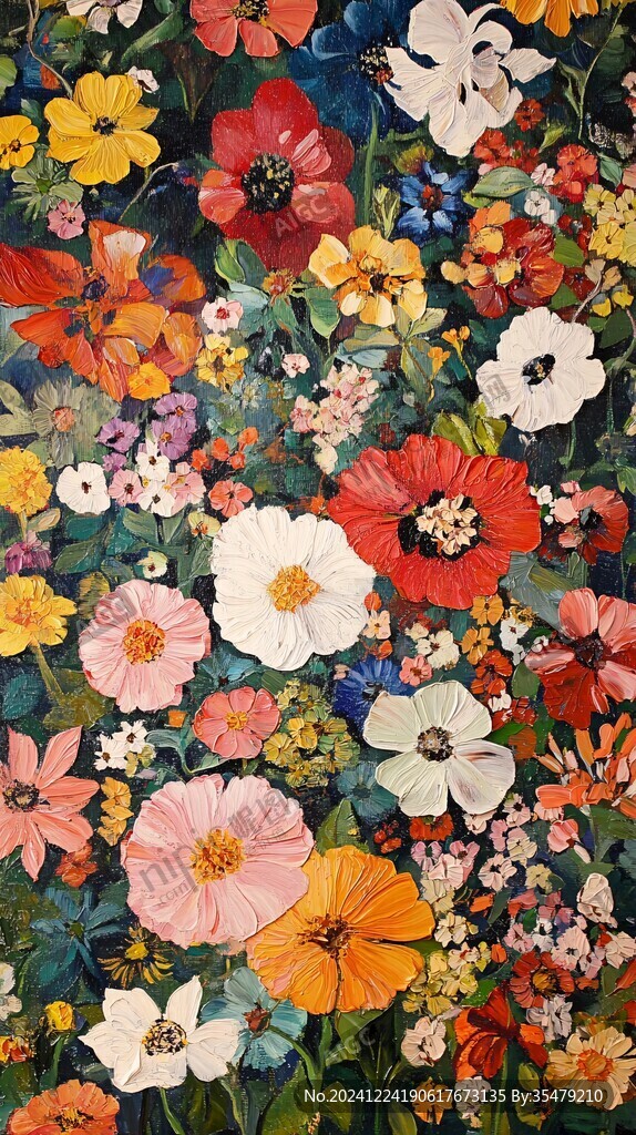 高清油畫花卉