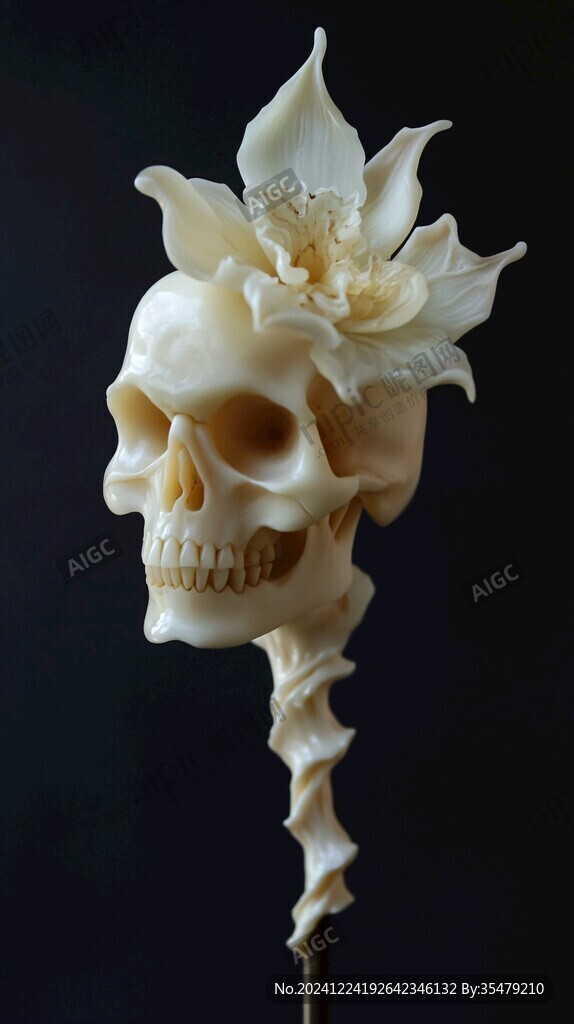 骨雕死神像
