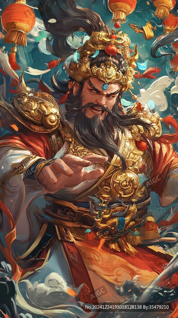 武財(cái)神插畫