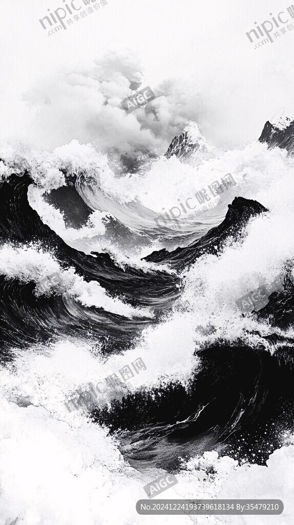 古風(fēng)海浪浪花
