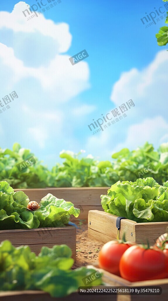 蔬菜種植背景素材