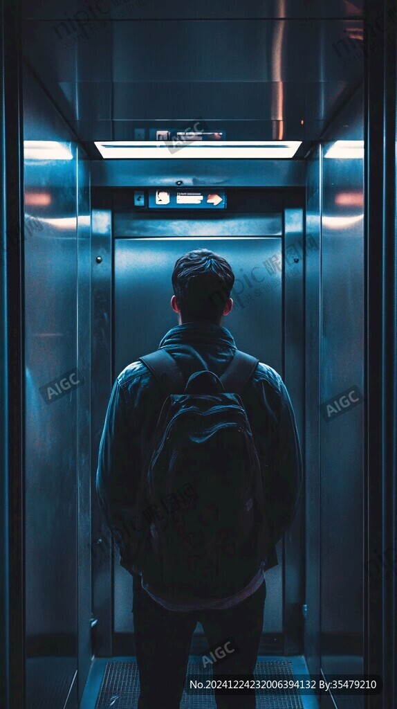 一個人乘電梯