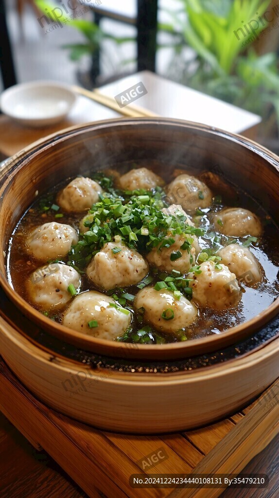 籠仔蒸肉丸