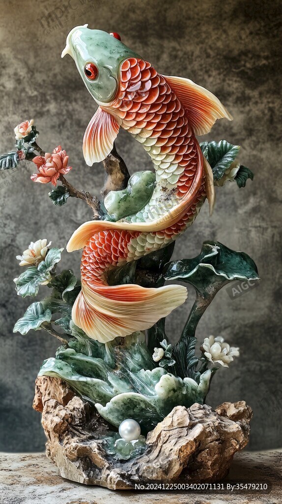 魚舞天嬌擺件