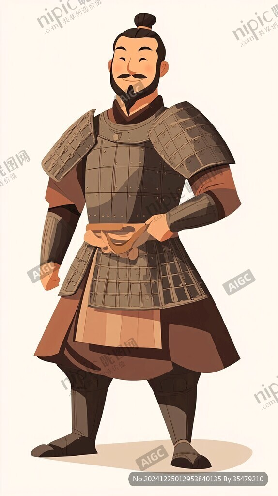 兵馬俑插畫