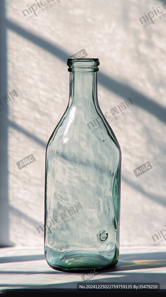 陽光下的玻璃瓶