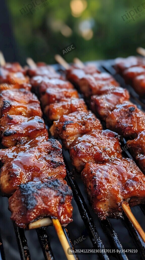 烤串棚拍烤肉大串
