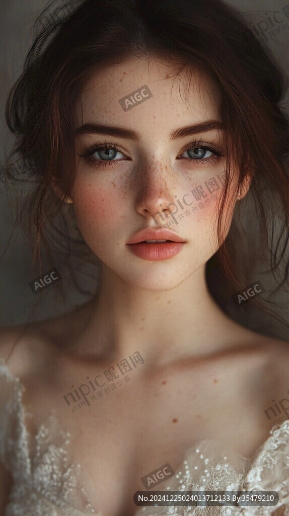 雀斑美人圖片