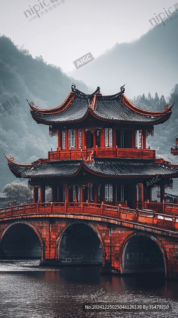長(zhǎng)橋樓閣