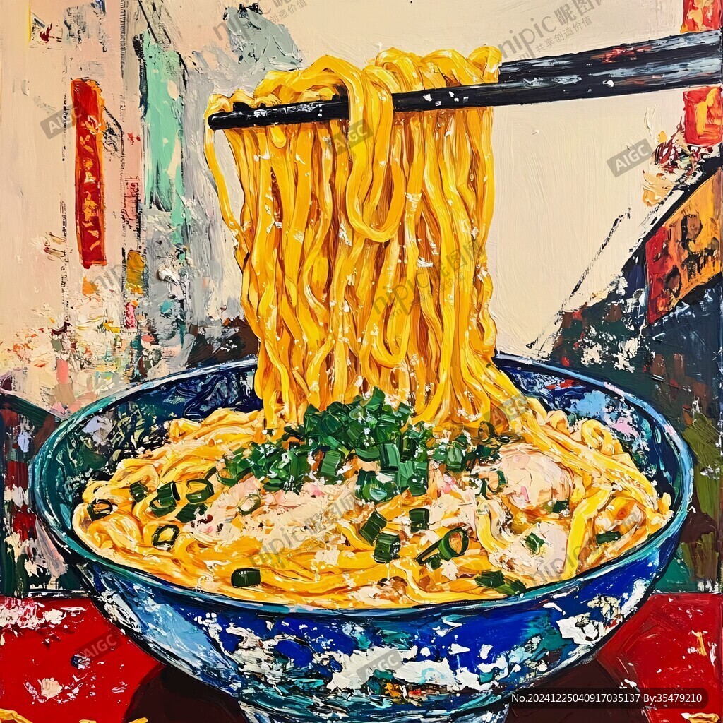 熱干面壁畫