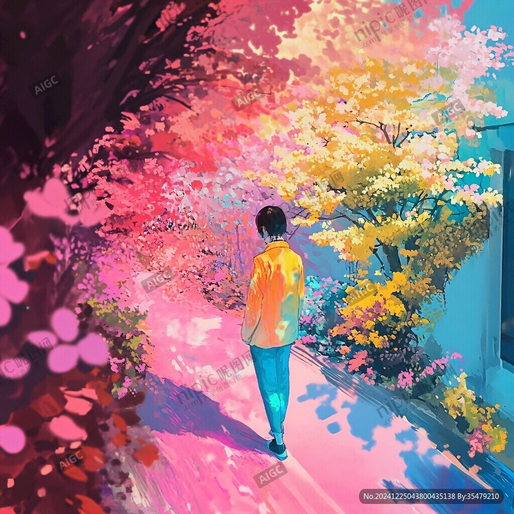 手繪追光的少年