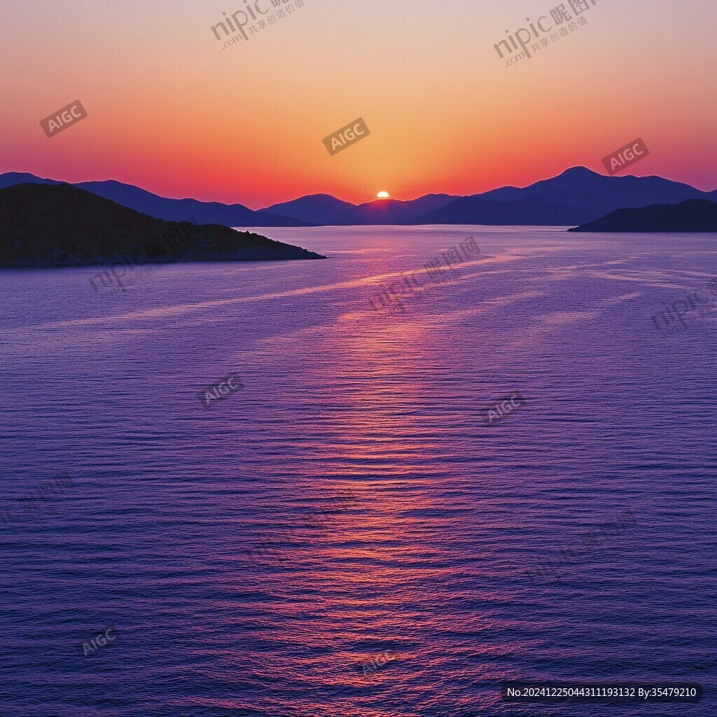 愛琴海落日
