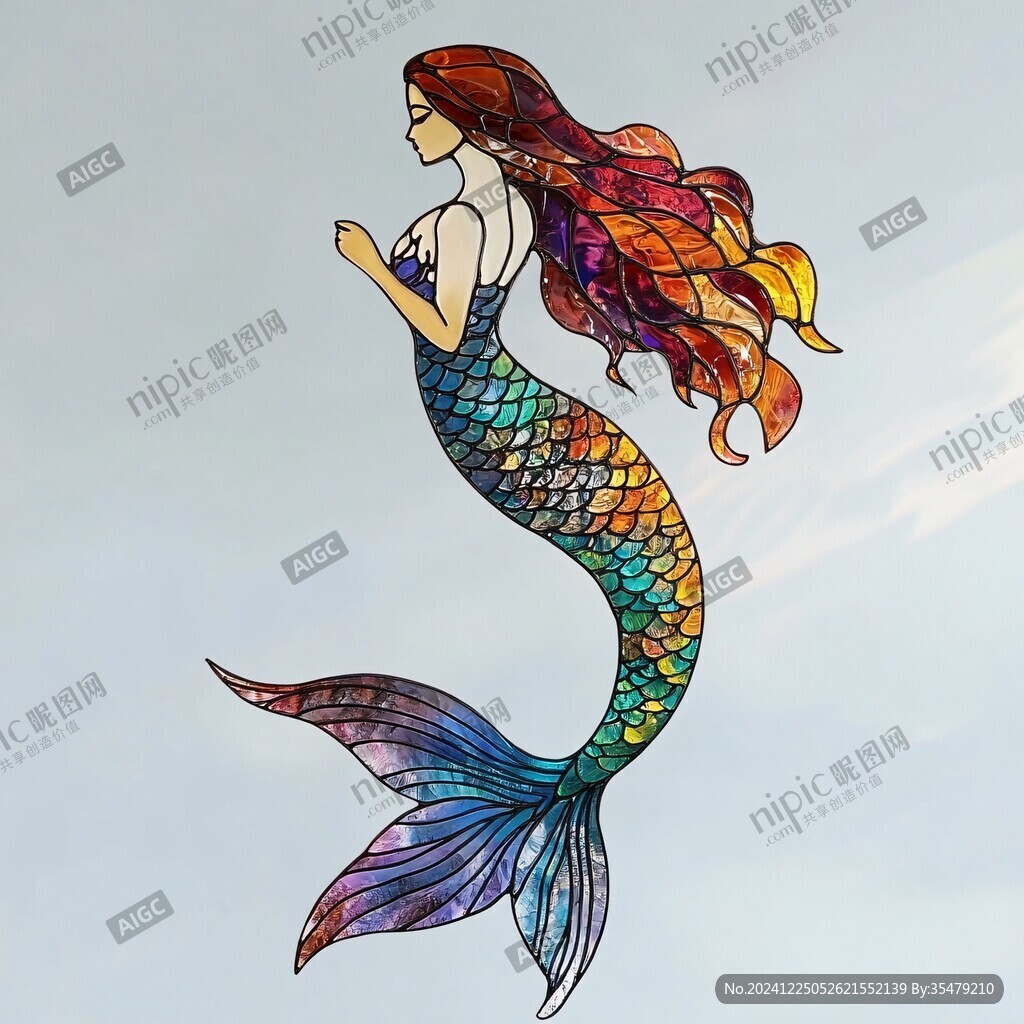 美人魚手繪