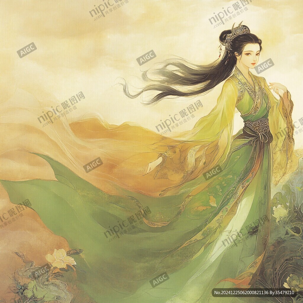 古裝古典美女插畫
