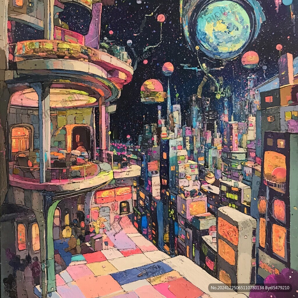 科幻插畫風