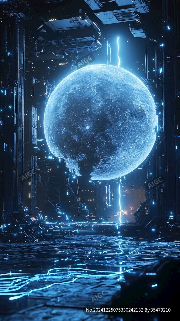 科幻場景科幻海報背景