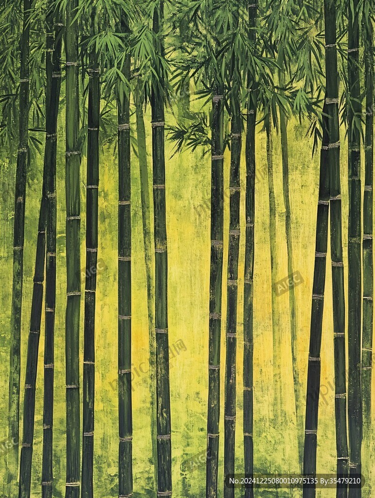 竹林壁畫