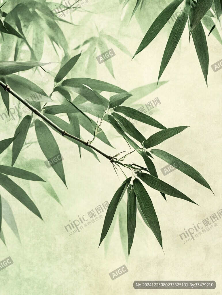 唯美竹葉背景