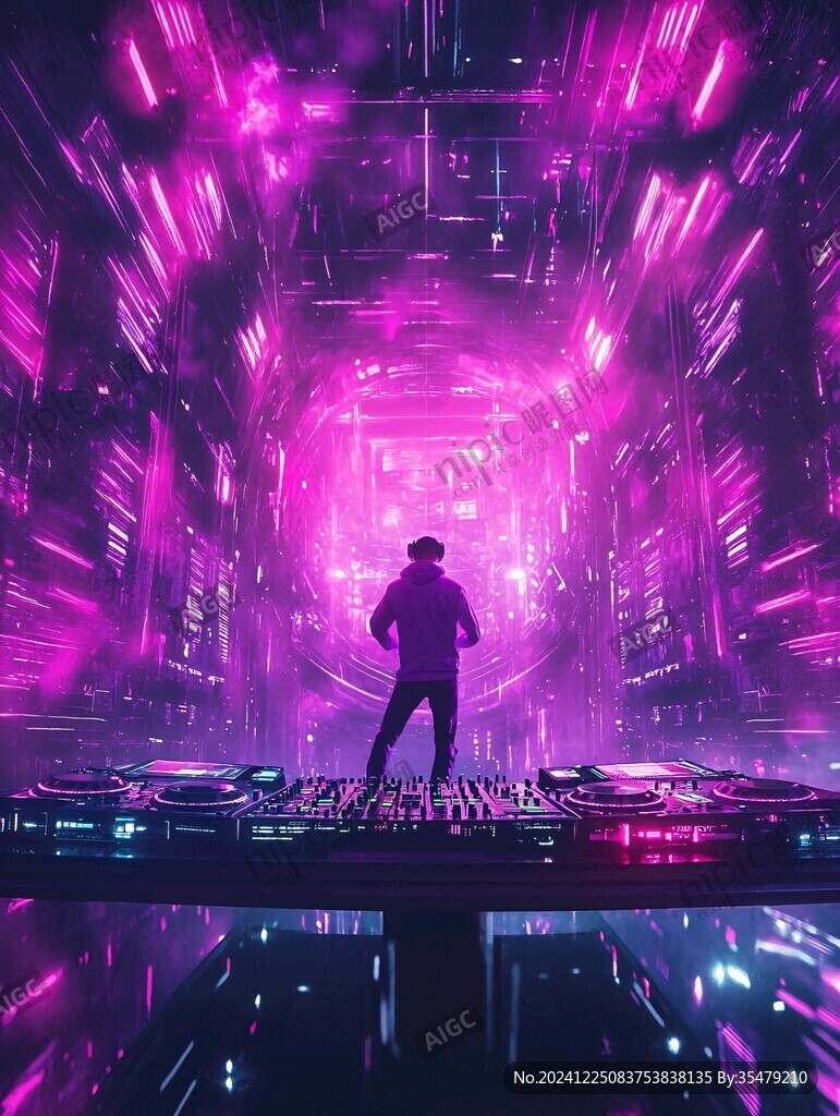 霓虹燈光感