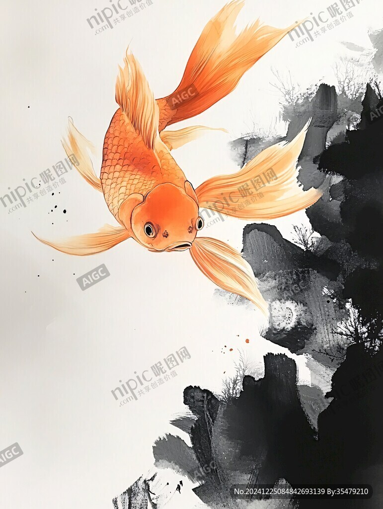 創(chuàng)意手繪金魚