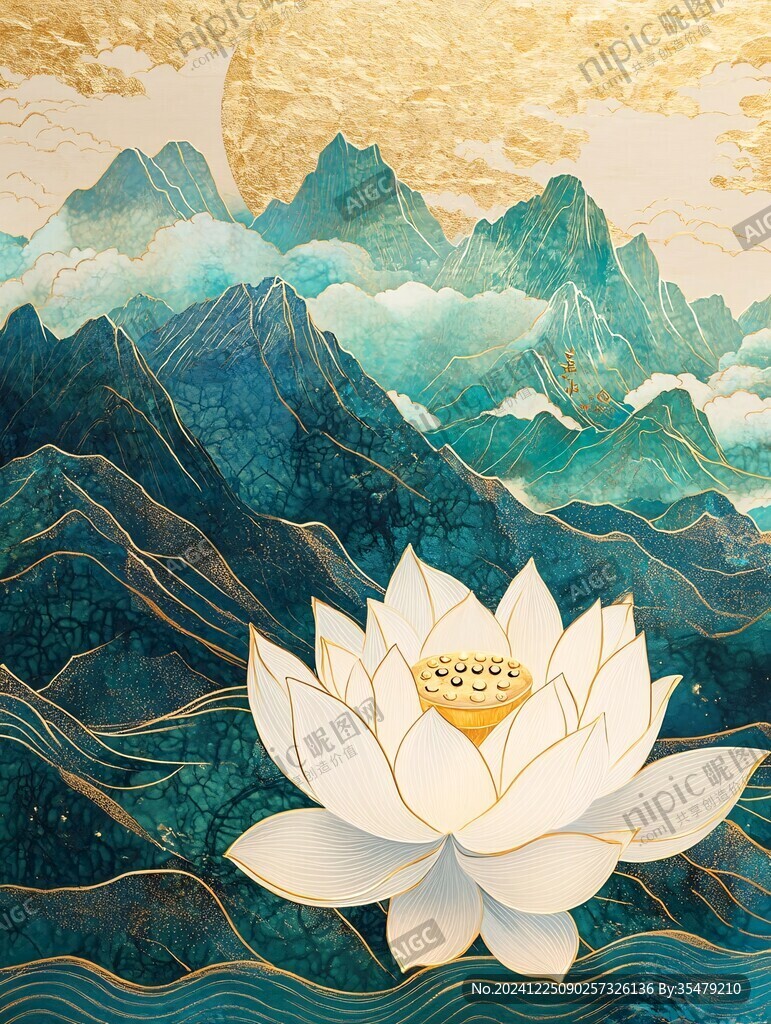 雪蓮花包裝插畫