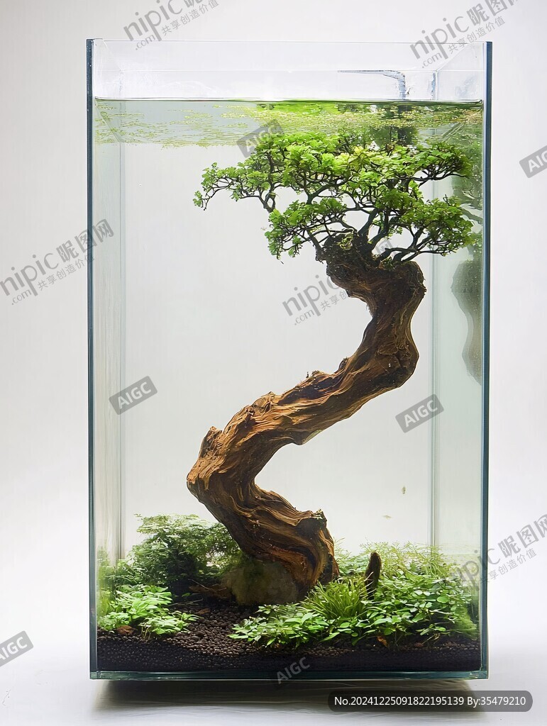 沉木擺放