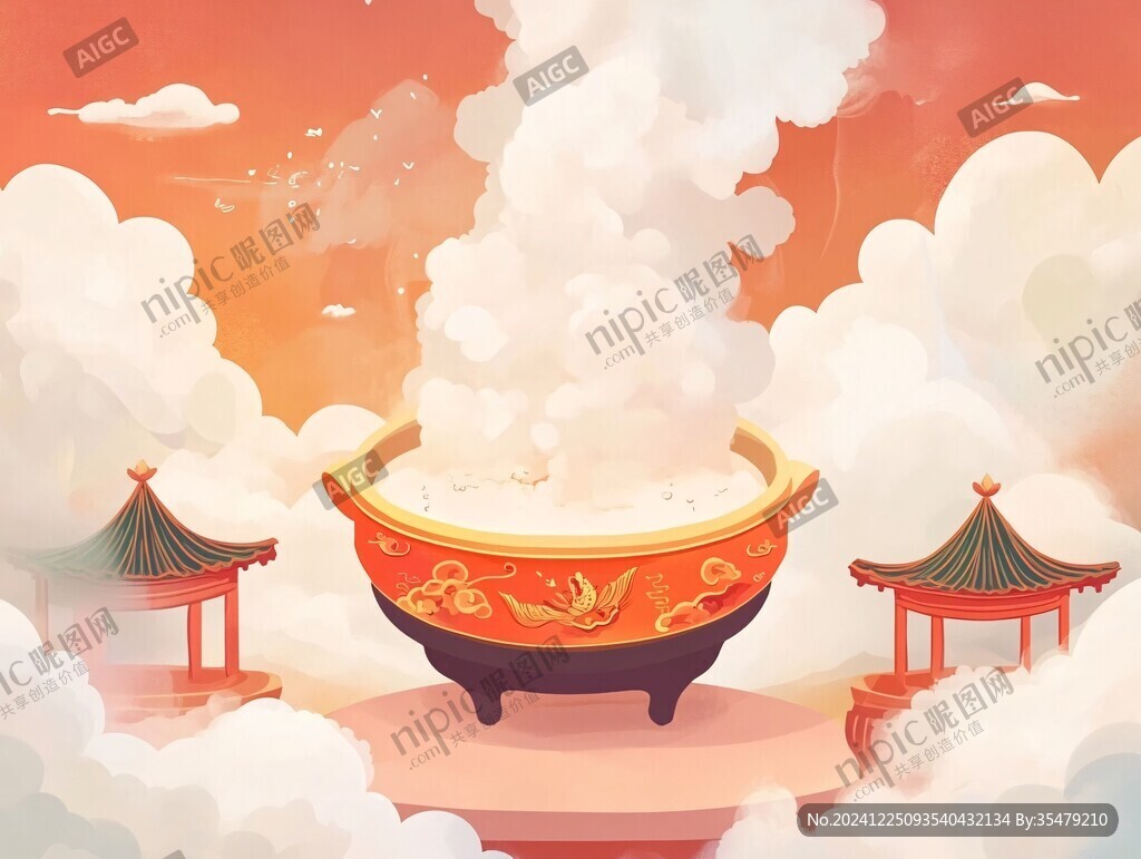 聚寶盆插畫(huà)