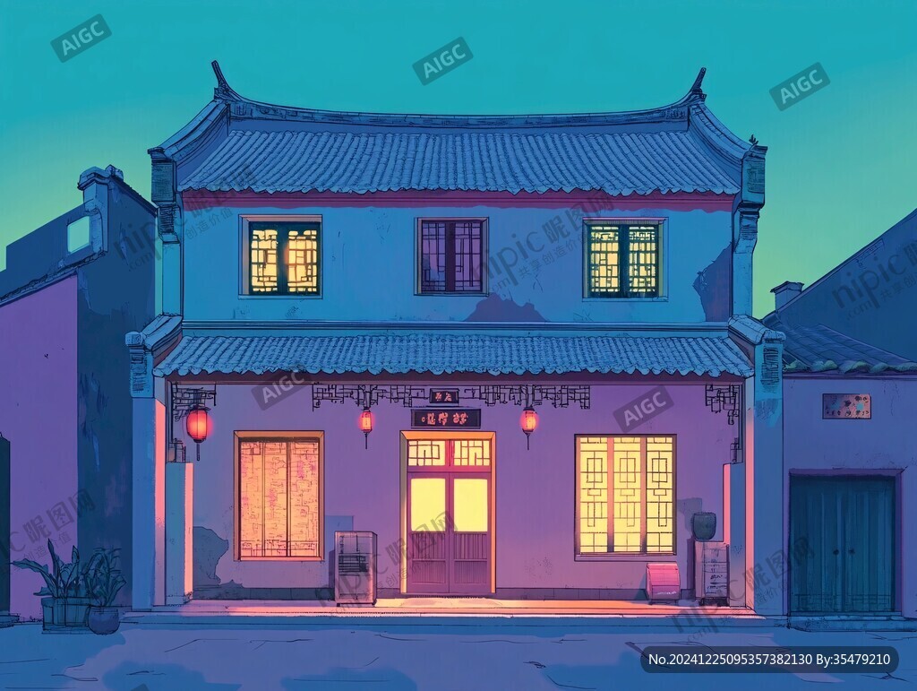 古街插畫(huà)