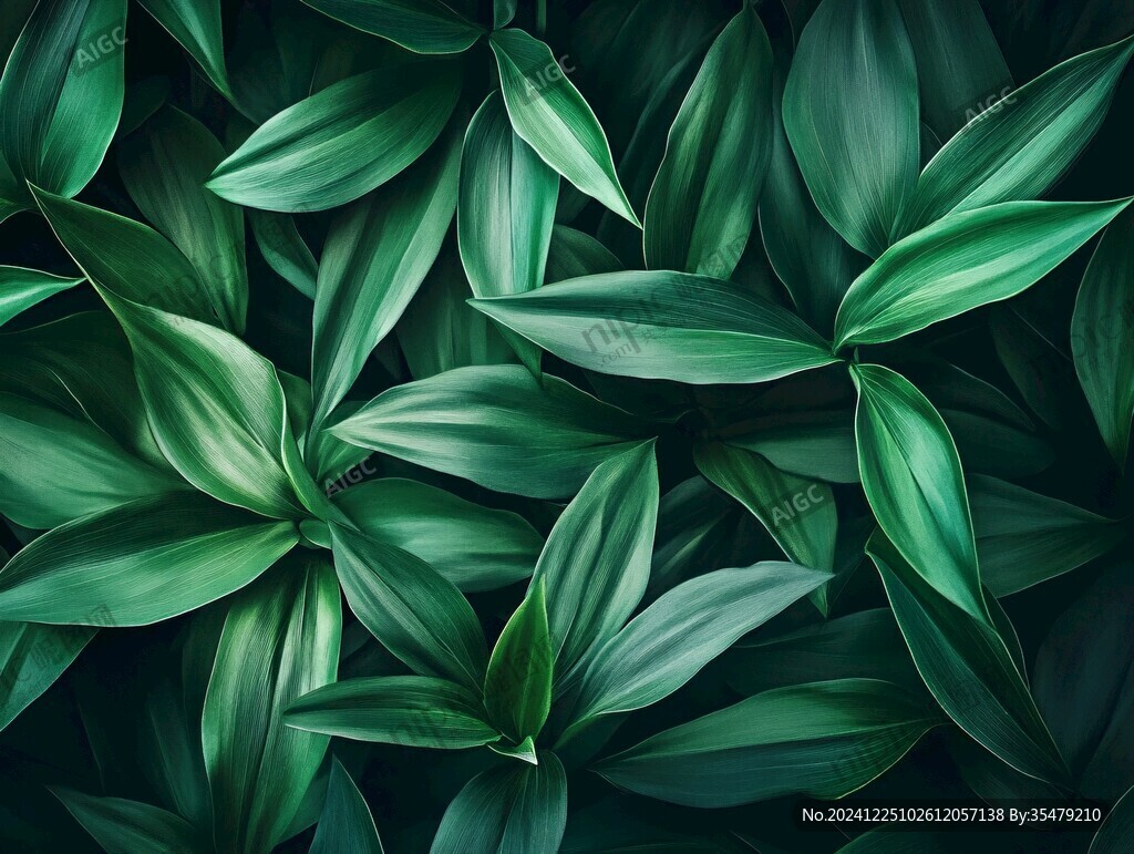綠葉綠植背景素材