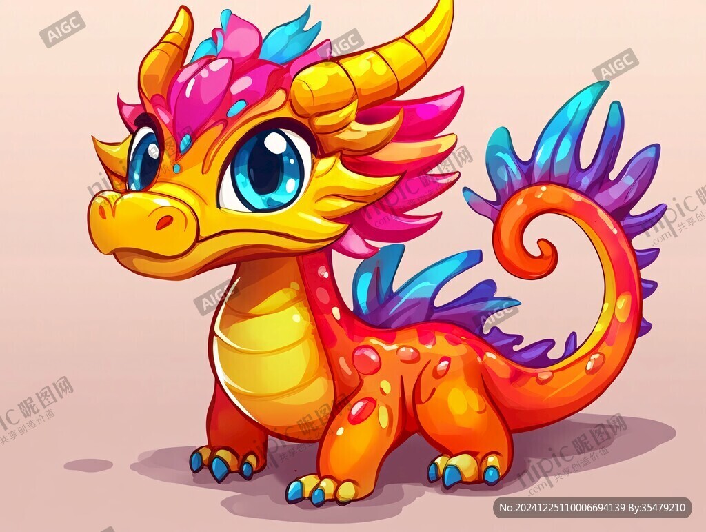 原創(chuàng)卡通小龍