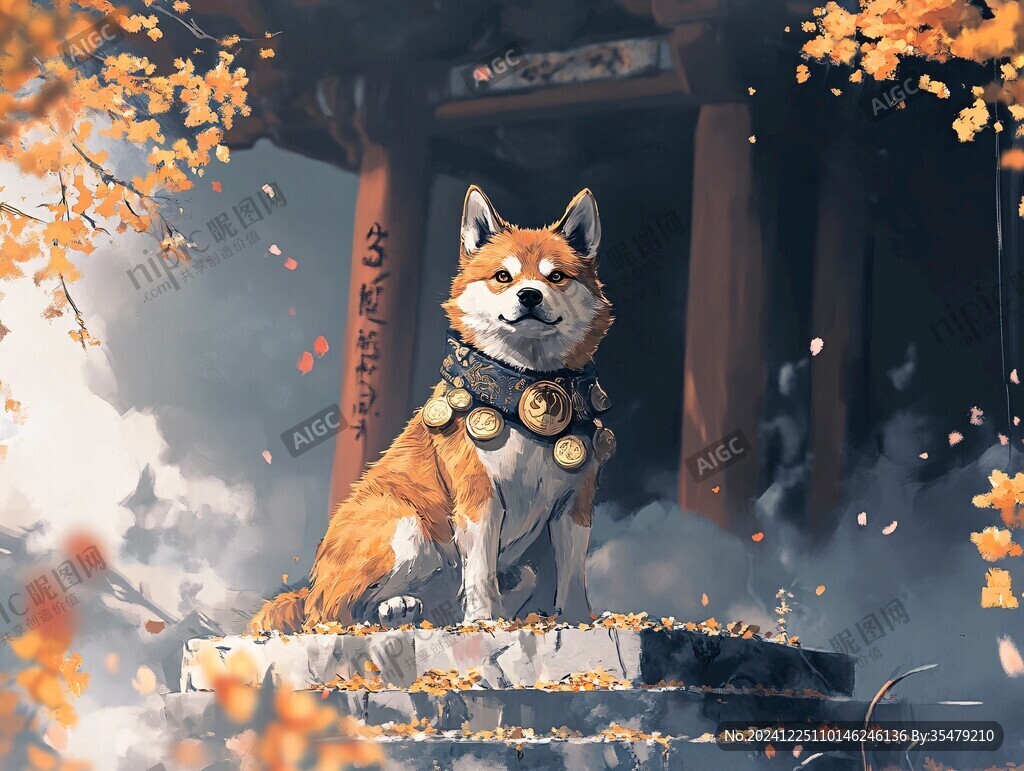 柴犬插畫