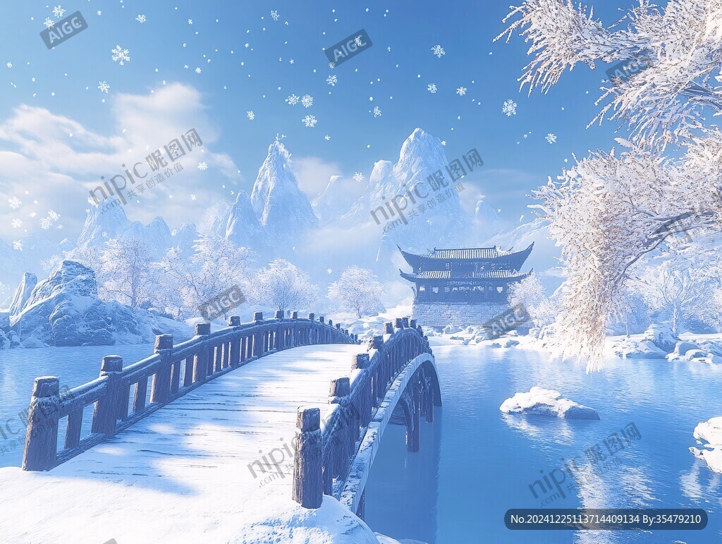古風冬景