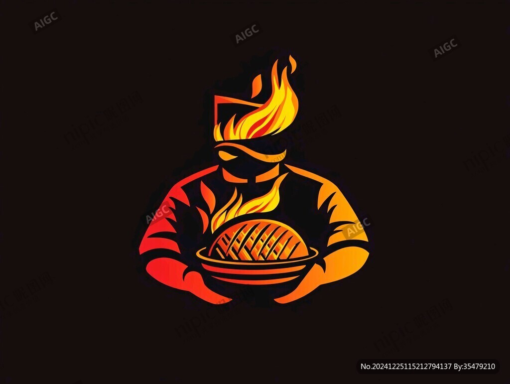 烹調烤肉燒烤logo