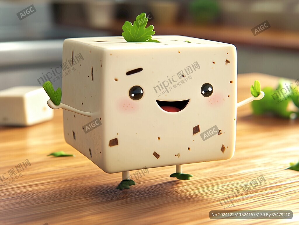 卡通豆腐