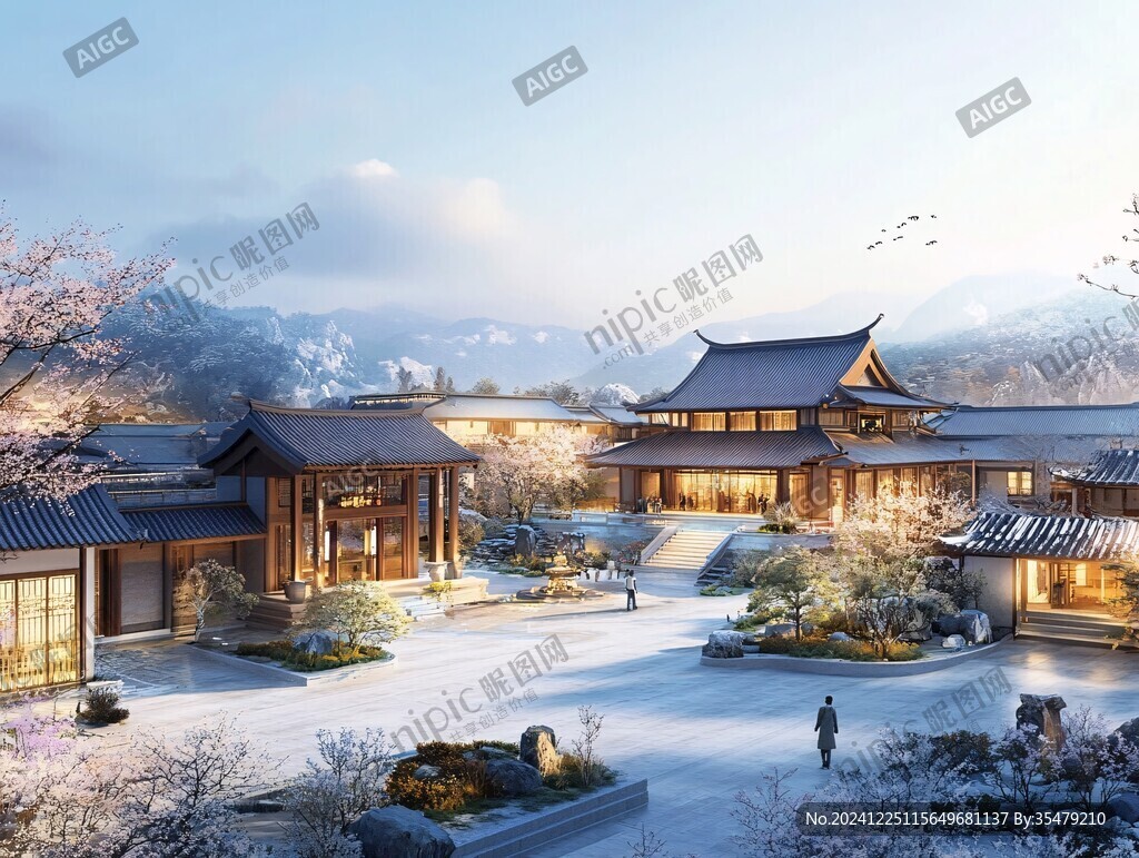 中式園林風(fēng)格度假酒店