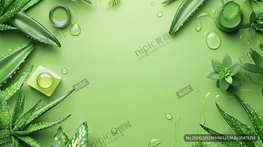 綠色健康背景元素